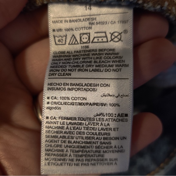 Old Navy High Rise Denim Midi Skirt Classic Blue Secret Smooth Pocket Front Slit - Picture 3 of 5